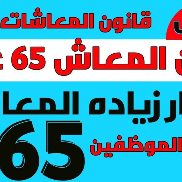 مد سن المعاش لـ 65 لجميع موظفين الدولة بالقطاع الحكومي والخاص