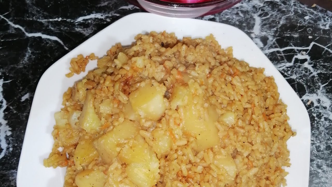 طريقة عمل مدفونة البطاطس والأرز