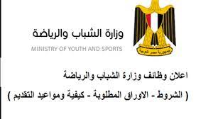 التقديم في وظائف الشباب والرياضة بمرتبات تصل إلى 11 ألف جنيه