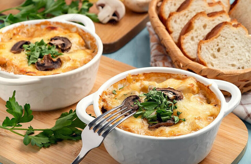 طاجن الدجاج مع المشروم