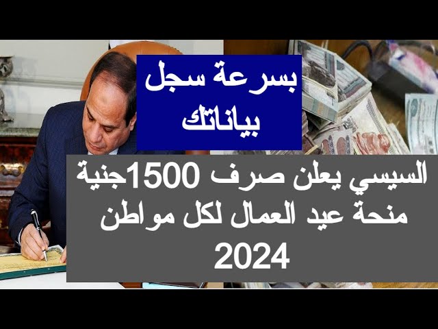 قرار السيسي بخصوص العمالة غير منتظمة 2024