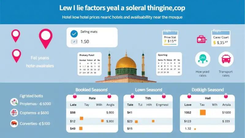 عوامل تؤثر على أسعار وتوفر فنادق القريبة من الحرم