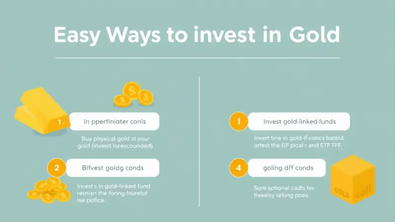 أسهل طرق الاستثمار في الذهب للمبتدئين