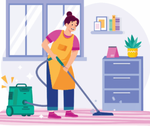 عاملات تنظيف بالساعة في عجمان