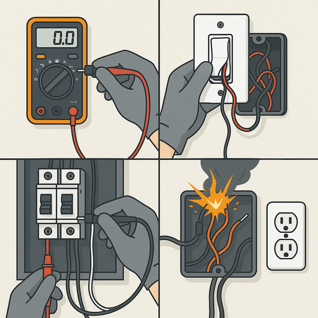 كشف التماس الكهرباء