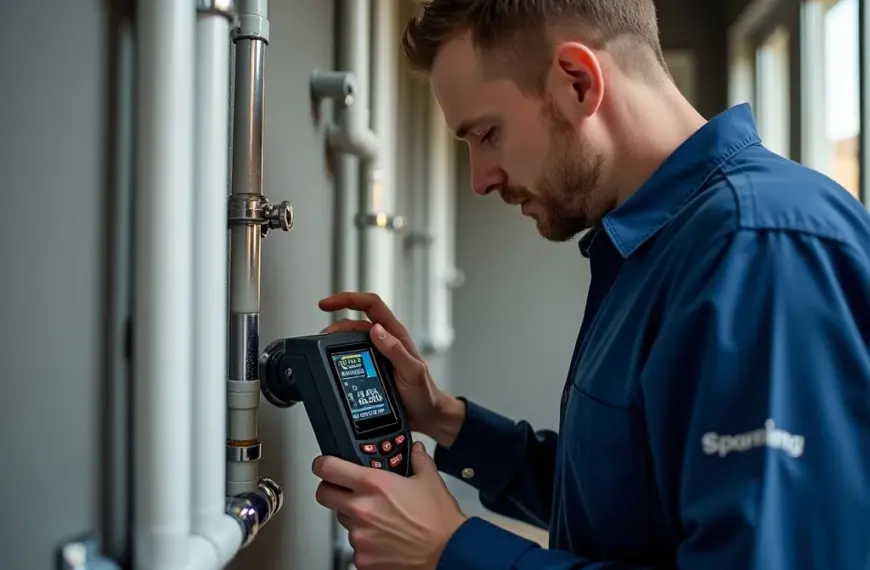 فحص شبكات المياه ومعالجة التسربات