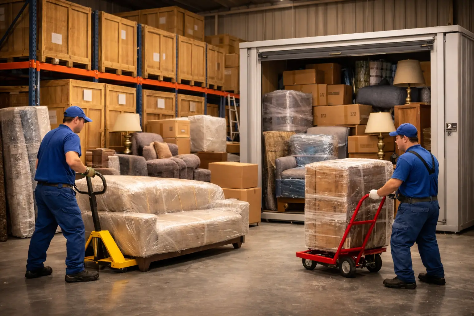 تخزين اثاث بالرياض مع تغليف وحماية