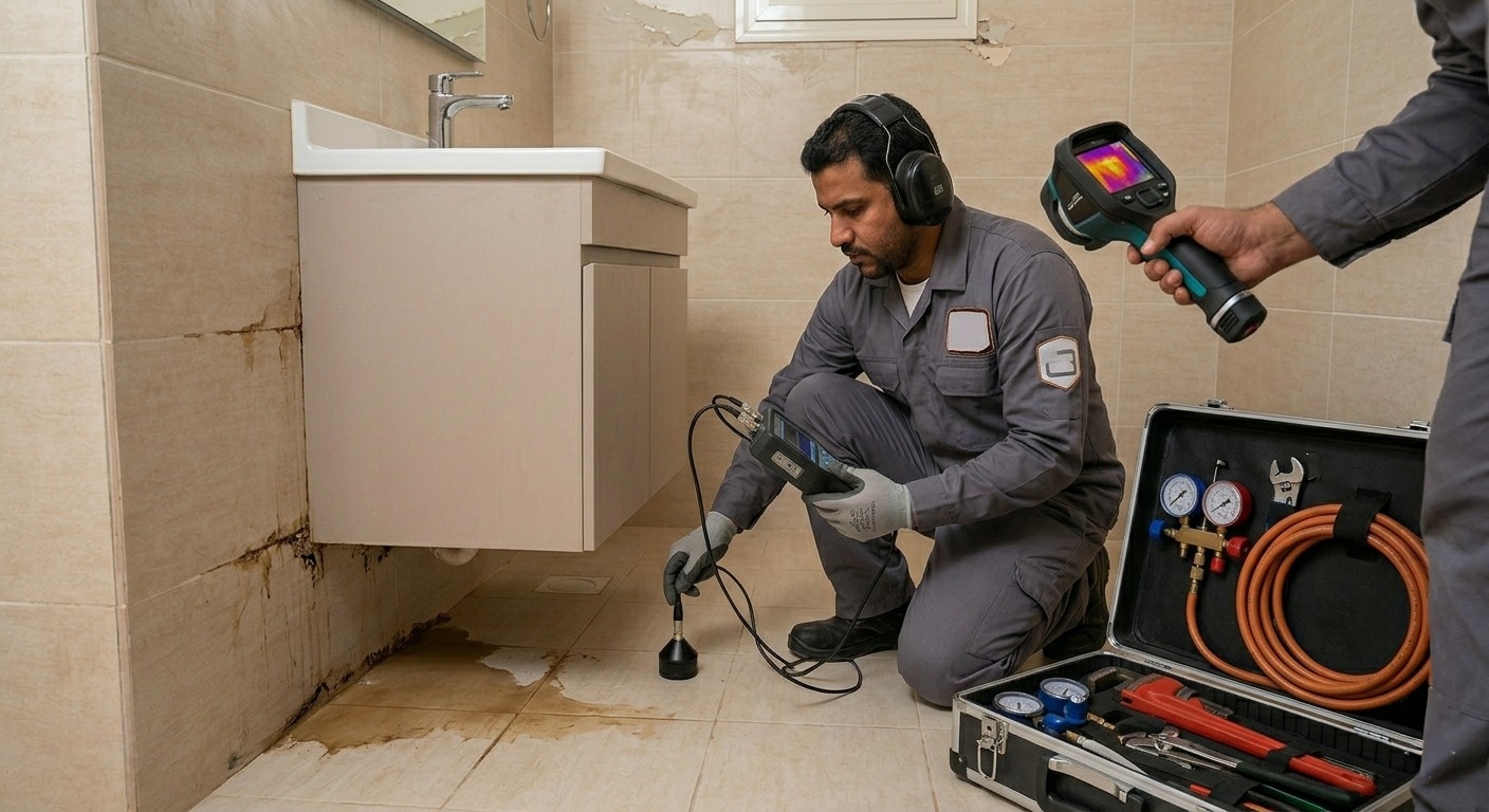 كشف تسربات المياه بخميس مشيط