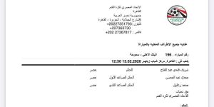بـ "صافرة رمضانية متميزة".. شريف فتحي يقود طاقم تحكيم مباراة البنك الأهلي وسموحة في الدوري الممتاز